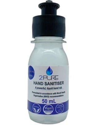 2Pure Hand Sanitiser 75% Alcohol 50mL