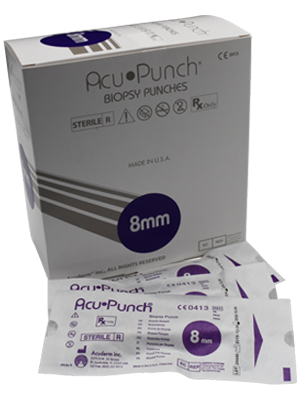 Acu-Punch® Biopsy Punches 8mm Sterile - Pkt/10