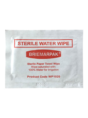 Sterile Paper Towel Water Wipes - Ctn/1000