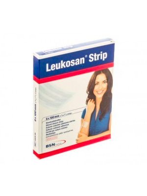 Leukosan strip sterile 6x100mm white - box/50