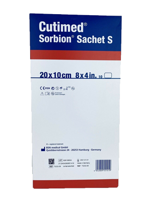 Cutimed® Sorbion® Sachet S 20 x 10cm - Box/10