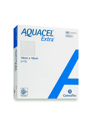 Hydrofiber Wound Dressing Aquacel Extra Absorbent 10cm x 10cm