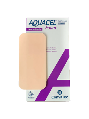 Convatec AQUACEL® Foam Dressing Rectangle, 10cm x 20cm – Box/10