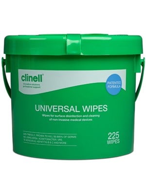 Clinell Universal Disinfectant Wipes - Pkt/225