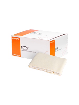 ZipZoc Zinc Oxide Impregnated Stocking, 80cm x 14cm - Box/4