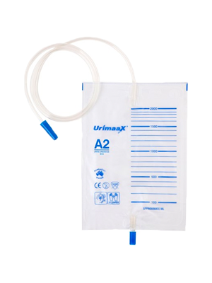 Urimaax Sterile Drainage Bag B Drain Push Pull A2 - 2000mL