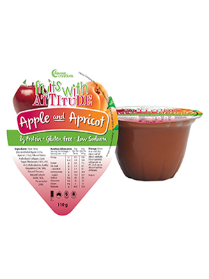 Apple & Apricot Pureed Fruits with Attitude 110g - Ctn/36