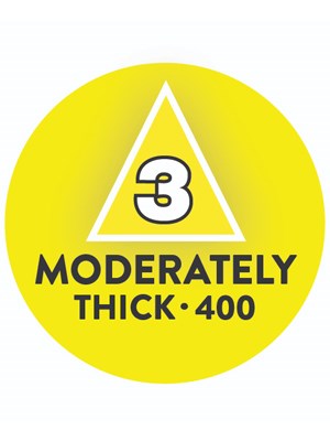 IDDSI Level Stickers Level 3 Moderately Thick 400 - Roll/200