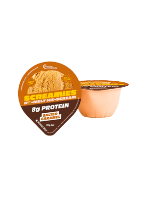 Salted Caramel 8g Protein SCREAMIES No Melt Ice Cream, 120g - Ctn/36
