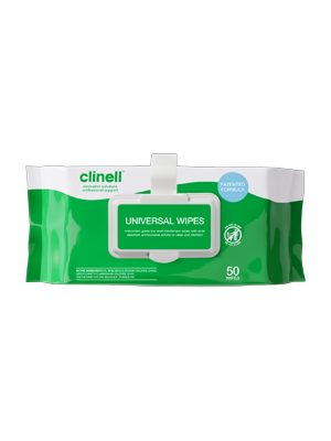 Universal Disinfectant Wipes, Clinell, Single Step Detergent