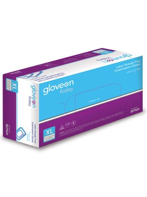 Gloveon Ridley Latex Powder Free Exam Gloves Small - Box/100