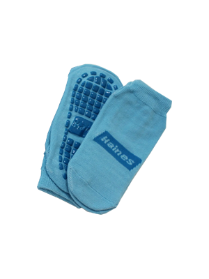 Haines SallySocks Non Slip Patient Socks, X Small Blue - Each