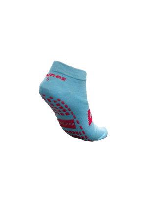 Haines SallySocks Non Slip Patient Socks, Small Red - Each