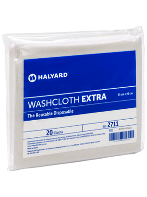 HALYARD Washcloth Extra Pk/20