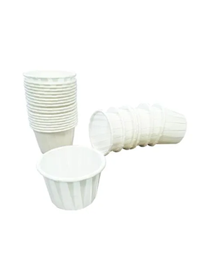 Paper Pill Cups Disposable White 30mL - Box/5000