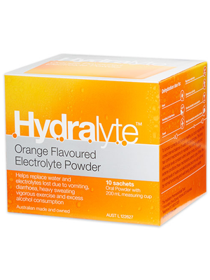 Hydralyte Electrolyte Powder Orange 5g Sachets Orange Box/10