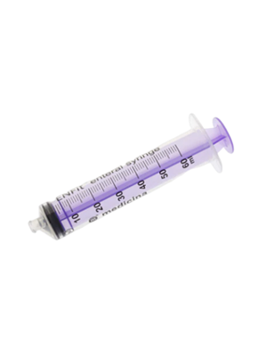 ENFit Enteral Syringe Single Use Purple 60ml - Box/60