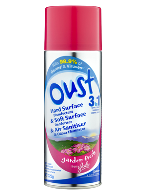 Oust 3in1 Surface Spray Garden Fresh 325g