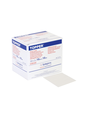 Topper Drain Sterile Swab 10cm x 10cm - Box/100