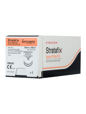 STRATAFIX™ Spiral PGA-PCL Suture Undyed 3-0 30X30cm FS-2 - Box/12