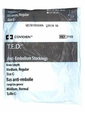 TED STOCKINGS KNEE  M/R