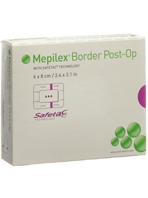 Mepilex Border Post Op Dressing 6x8cm - Box/10