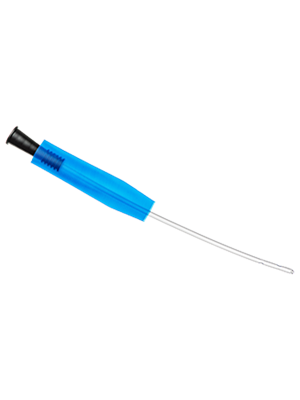 Standard Nelaton Catheter Female PVC Blue Sleeve 20cm 10FR, Black