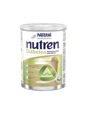 Nestle® Low GI Nutren®Diabetes Vanilla flavour, 400g- Ctn/12
