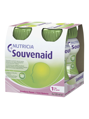 Souvenaid® Nutrition Drink Strawberry 125mL - Pkt/4