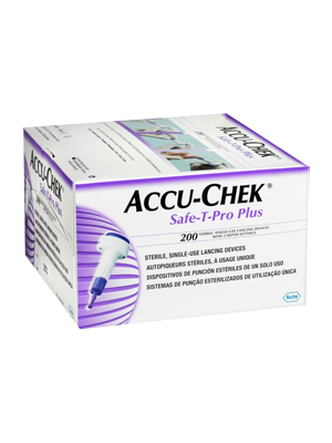 Accu-Chek Safe-T-Pro Plus Lancing Device, Single Use Sterile