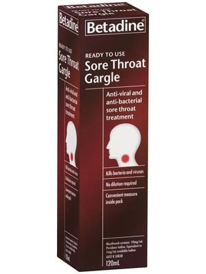 Betadine Sore Throat Gargle 120ml