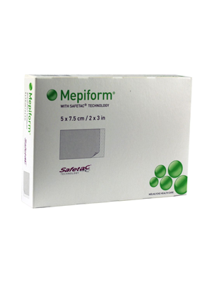 Mepiform Flexible Adhesive Dressing Beige, 5cm x 7.5cm - Box/5