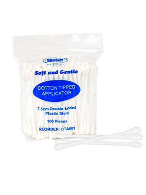 Double Ended Cotton Tip Applicator 7.5cm, Non Sterile - Pkt/100