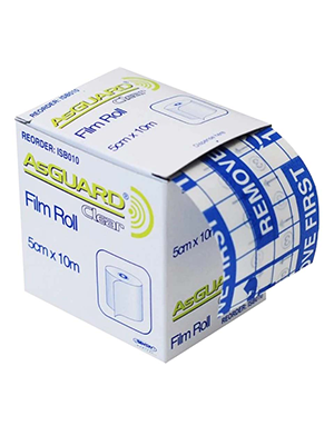 AsGUARD® Clear Film Water Resistant, Non-Sterile 5cmx10m- Roll 