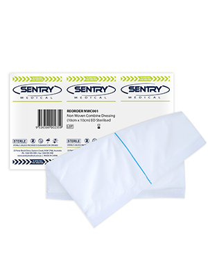 Sterile Non-Woven Combine Dressing 10cm x 10cm - Singles