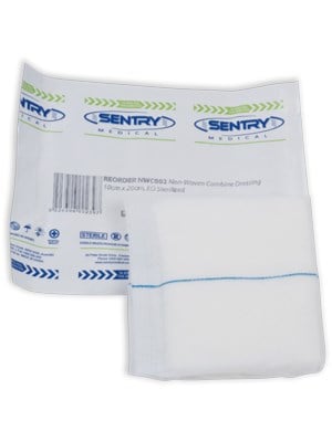 Sentry® Non Woven Combine Wound Dressing, 10cm x 20cm – Pkt/50