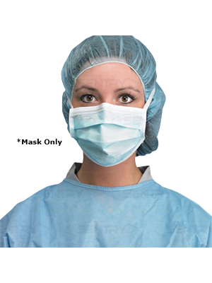 PRIMED Level 2 Surgical Soft Mask, Tieback 3 Ply, White - Box/50