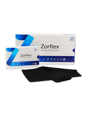 Zorflex® Wound Contact Layer Sterile 10x10cm, Black - Box/10