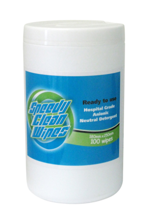 Whiteley Medical® Speedy Clean Wipes - Tub/100