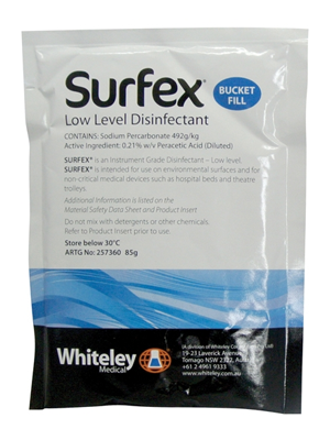 Surfex® Low Level Disinfectant Bucket Fill 85g Sachets - Ctn/4