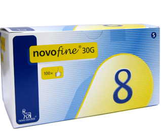 NovoFine® Pen Needles 30G x 8mm - Box/100