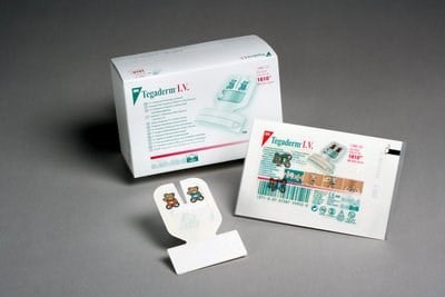 3M™ Tegaderm™ IV Transparent Film Dressing, 5cm x 5.7cm – Box/100