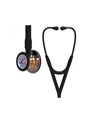 3M™ Littmann® Cardiology IV™ Stethoscope Black Rainbow 69cm - Each