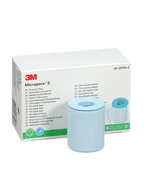 3M™ Micropore™ S Surgical Silicone-Based Tape 5cm x 5m - Box/6