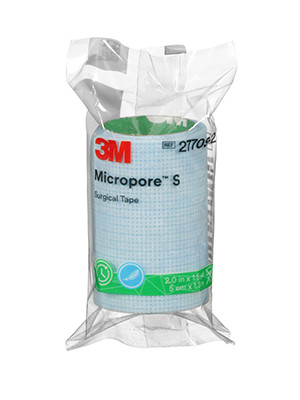 3M™ Micropore™ S Surgical Tape Single Patient Use 5cm x 1.3m - Box/50