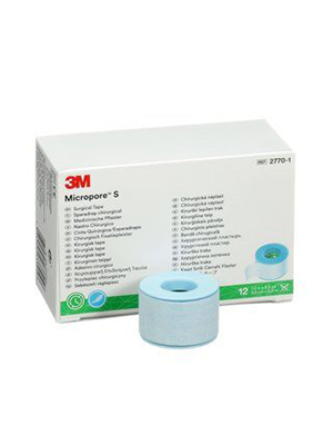 3M™ Micropore™ S Surgical Adhesive Tape 2.5cm x 5m - Box/12