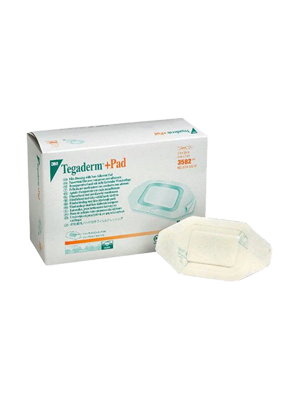 3M™ Tegaderm™ + Non-Adherent Pad Film Dressing 5x7cm - Box/50