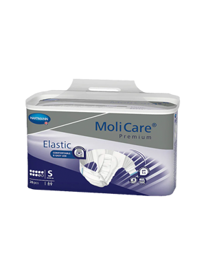 Molicare® Premium Elastic 9 Crops Incontinence Pads, Small – Ctn/3