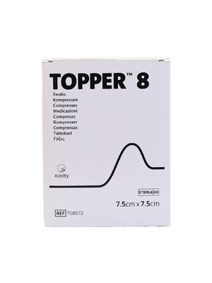 TOPPER GAUZE STER 7.5cm - Box/50x2