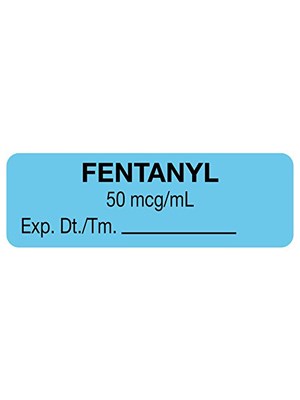 LABEL DRUG "FENTANYL" BLUE - Box/800